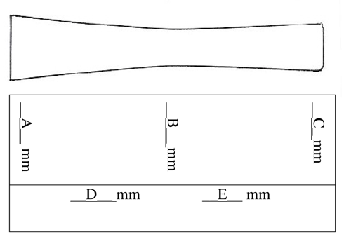 Diagram 2 - Shaper Diminutions